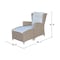 International Concepts Outdoor Patio Lounge Chair with Cushion ODC-421C - alternate 6